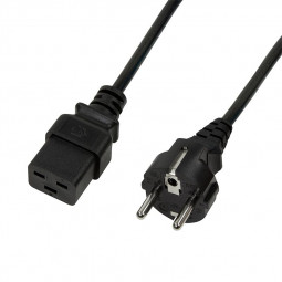 Logilink Power cable CEE 7/7 to IEC C19 3m Black