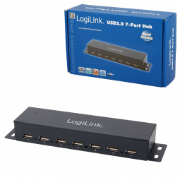 Logilink USB 2.0 hub 7-port Metal