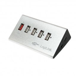 Logilink USB 2.0 High Speed Hub 4-Port + 1x Fast Charging Port