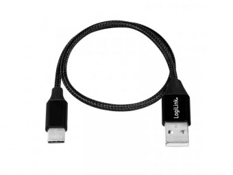Logilink USB 2.0 Type-C male/male cable 1m Black