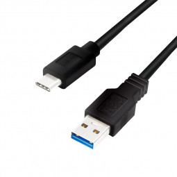 Logilink USB 3.2 Gen1 Type-C cable C/M to USB-A/M 0,5m Black