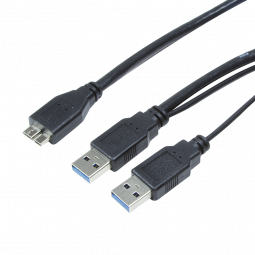 Logilink USB3.0 Y Power Cable 1m