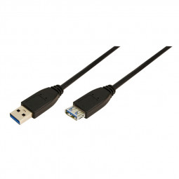 Logilink USB3.0 A-A male/female cable 2m Black