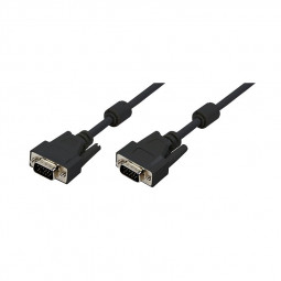 Logilink VGA cable HD15/M to HD15/M 1080p 2x ferrite 10m Black