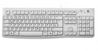 Logitech K120 Német USB billentyűzet White OEM