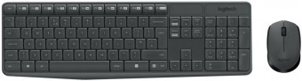 Logitech MK235 Wireless Combo Keyboard + Mouse Black DE