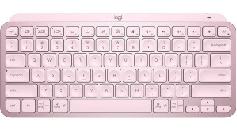 Logitech MX Keys Mini wireless keyboard Rose UK