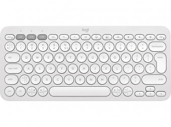 Logitech Pebble Keys 2 K380s Bluetooth Keyboard Tonal White US