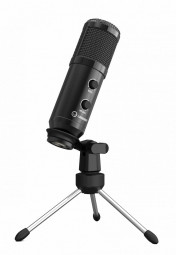 LOGAR 313 Professional Audio Condenser USB Microphone Black