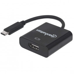 Manhattan USB-C Male to HDMI Female Adapter Black
