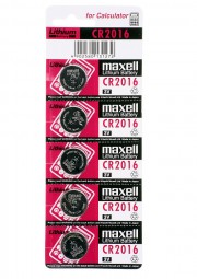 Maxell CR2016 Lítium Gombelem 5db/csomag