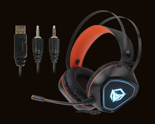 Meetion HP020 Gamer Headset Black/Orange