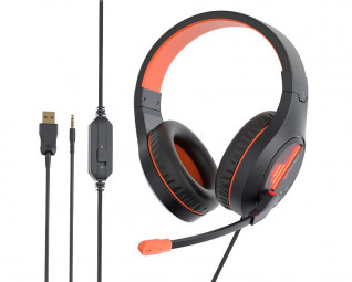 Meetion HP021 Gamer Headset Black/Orange