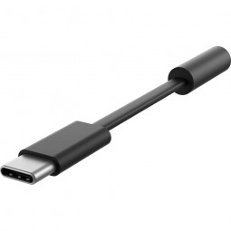 Microsoft Surface Audio Adapter - USB-C to headphone jack adapter Black