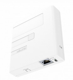 Mikrotik GPEN11 PoE injector that can be mounted on a wall White