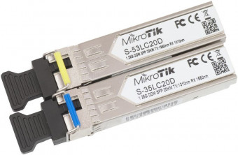 Mikrotik S-3553LC20D Two SFP (1.25G) module kit single mode