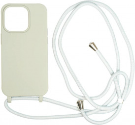 Mobile Origin Lanyard Case iPhone 14 Light Grey