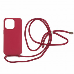 Mobile Origin Lanyard Case iPhone 15 Pro Cherry