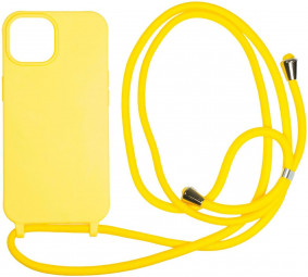 Mobile Origin Lanyard Case iPhone 15 Yellow