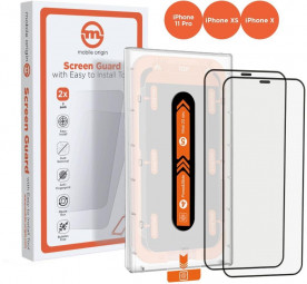 Mobile Origin Screen Guard iPhone 11 Pro/XS/X with easy applicator 2 pack