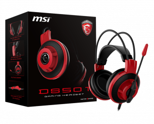 Msi DS501 Gaming Headset Black/Red