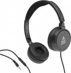 MUSICSOUND Over Ear Basic Wired Headset Black