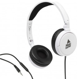 MUSICSOUND Over Ear Basic Wired Headset White