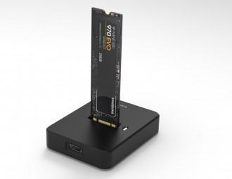 nBase DS-80NU3B NVMe USB3.2 Gen1 10Gbps M.2 PCIe Black