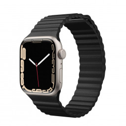 Next One Apple Watch Leather Loop for 42/44/45mm Black