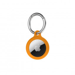 Next One Silicone Key Clip for AirTag Ballet Leaf Orange
