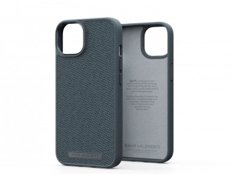 Njord Fabric Tonal Case iPhone 14 Plus Dark Grey