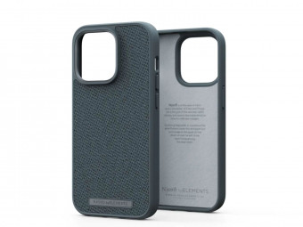 Njord Fabric Tonal Case iPhone 14 Pro Dark Grey
