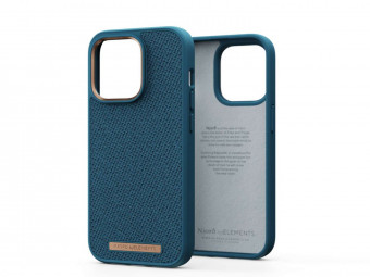 Njord Fabric Tonal Case iPhone 14 Pro Deep Sea