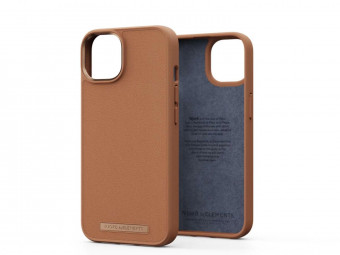 Njord Genuine Leather Case iPhone 14 Pro Max Cognac