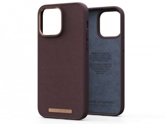 Njord Genuine Leather Case iPhone 14 Pro Max Dark Brown