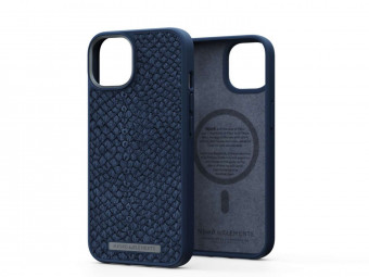 Njord Salmon Leather Magsafe Case iPhone 14 Vatn
