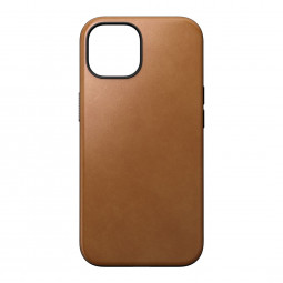 Nomad iPhone 15 Modern Leather Case English Tan