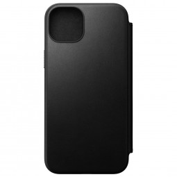 Nomad iPhone 15 Plus Modern Leather Folio Black