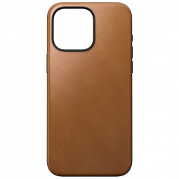 Nomad iPhone 15 Pro Max Modern Leather Case English Tan