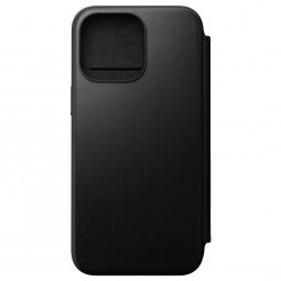 Nomad iPhone 15 Pro Max Modern Leather Folio Black
