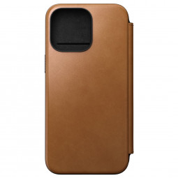 Nomad iPhone 15 Pro Max Modern Leather Folio English Tan
