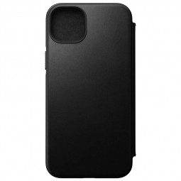 Nomad Leather MagSafe Folio, black - iPhone 14 Plus