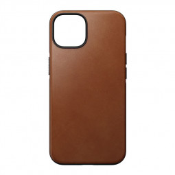 Nomad Modern Leather MagSafe Case, english tan- iPhone 14
