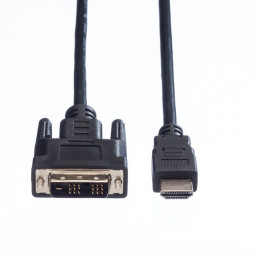 Noname Jelkábel DVI-D (Single Link) - HDMI 3m Black