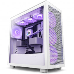 NZXT H7 Flow RGB Tempered Glass Matte White