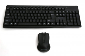 Omega OKM071B wireless keyboard & mouse Black