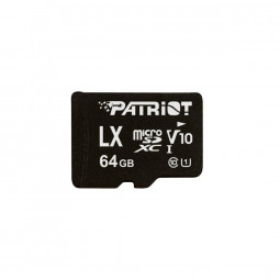 Patriot 64GB microSDXC LX Series Class10 U1 V10 adapter nélkül