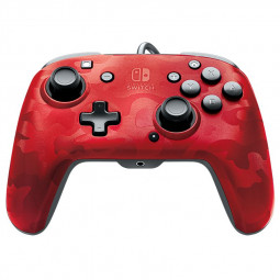 PDP Faceoff Deluxe+ Audio Nintendo Switch Gamepad Red Camo