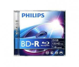 Philips 25GB BD-R25 6x Blue-Ray vastag tok 1db/cs (1-es címke)