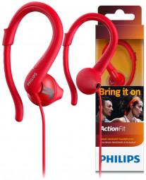Philips SHQ1250 ActionFit Headset Red